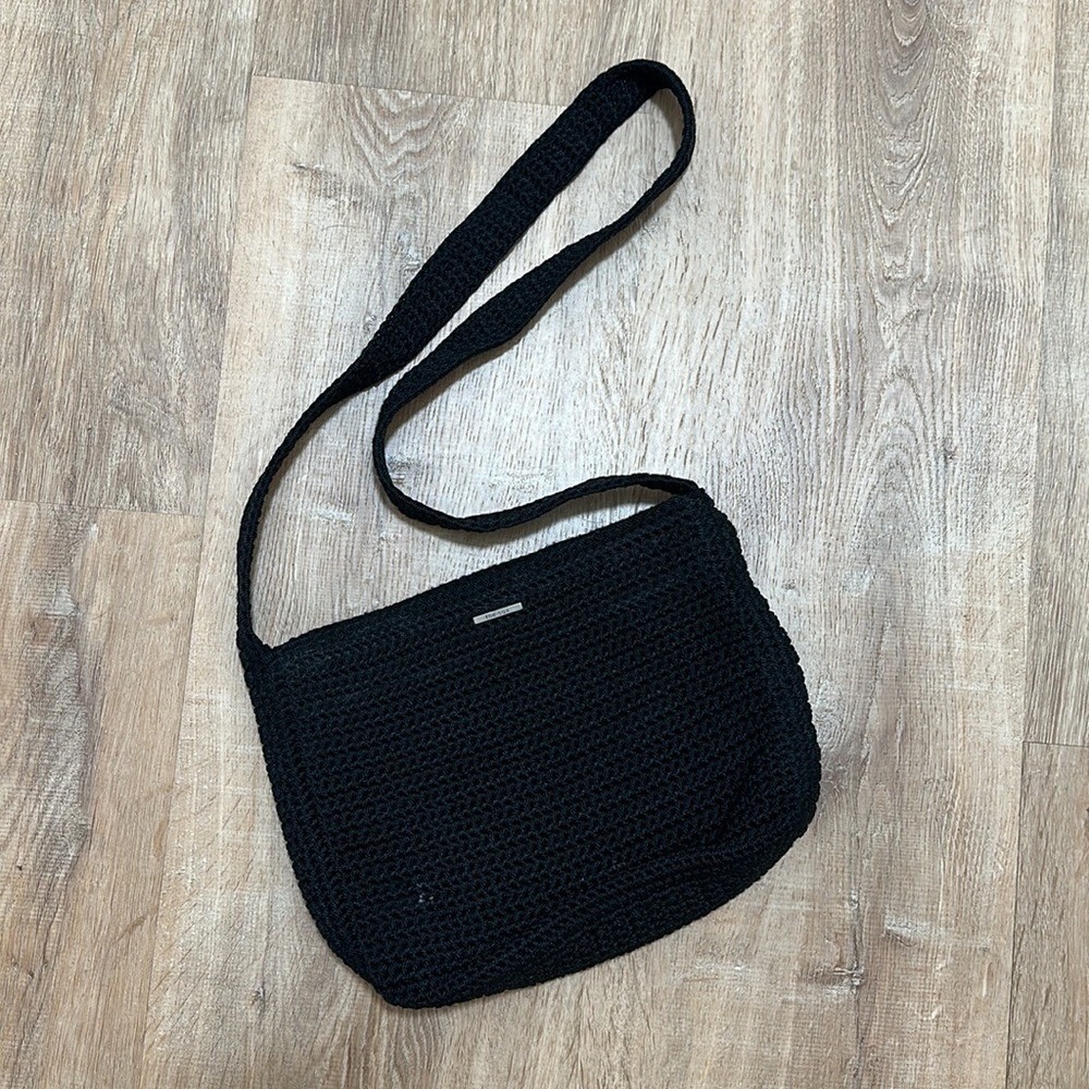 THE‎ SAK | Black Crochet Crossbody